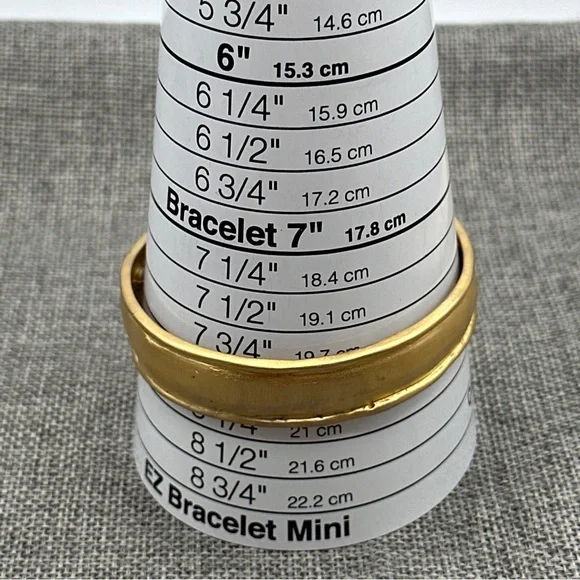 Vintage amazing leslie block bracelet gold tone #96 - Picture 6 of 7